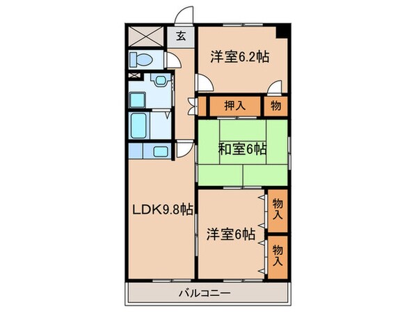 メゾンウィングの物件間取画像